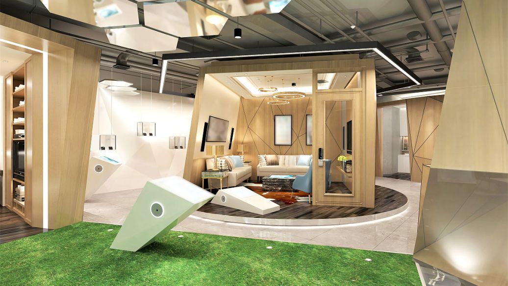 企业智慧展厅设计可以用绿色来增加亲和力吗?
